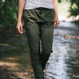 ZYIA Active Everywhere Women’s Jogger Pants Size 4 Olive Green Drawstring